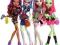 ZESTAW 4 LALKI MONSTER HIGH LALKA VENUS GHOULIA