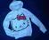 SAWRIO SZARA BLUZA HELLO KITTY ROZM.164 STAN BDB