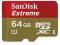 SANDISK MICRO SDXC 64GB EXTREME Class 10 + ADAPTER