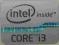 Oryginalna Naklejka  Intel Core i3 Grey 21x16mm