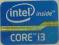 Oryginalna Naklejka  Intel Core i3 21x16mm