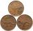PGNUM - Australia 1 penny 1962, 1963, 1964