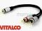 ADAPTER gn JACK 3,5 mm  / wt. 2xRCA  kabel VITALCO