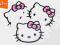 Naklejka Hello Kitty różowa na ścianę laptopa