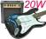 GITARA ELEKTRYCZNA +WZMACNIACZ 20W- 9 KOLORÓW+AKCE
