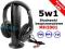 SŁUCHAWKI BEZPRZEWODOWE MH2001 5W1 AUDIO MP3 PC