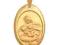 PIĘKNY ZŁOTY pr.585 MEDALIK MATKA BOSKA KARMIĄCA