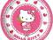 Talerzyki Hello Kitty Kokardka 8szt 20cm Urodziny
