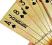 ZŁOTE KARTY DO GRY W POKERA POKER PLASTIK ZŁOTO !!