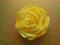 Broszka z filcu, kwiat, żółta, róża, filc