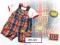 George Komplet chłopięcy Bluzka + ogrodniczki r.56