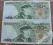 Zestaw banknotów 2szt. 50 zł 1988r. kolejne numery