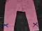 Spodnie getry leginsy rurki rozowe nopples r. 62