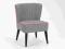 Fotel - Armless chair 50' grey - FRANCJA