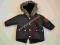 Brązowa parka chłopiec zimowa 6-12 m/ 68-80 cm