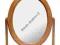 Stylowe Owalne Lustro na Toaletkę Sosna 1694