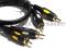 Kabel przewód chinch 2xRCA - 2x RCA GOLD 0,6m