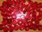 Trans Red 1x1 Tile Round x25 szt LEGO Nowe