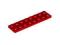 LEGO płytka plate 2x8 czerwona red 3034