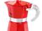 HIT Kawiarka Moka Glossy Red 3fil BIALETTI