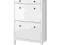 IKEA  HEMNES Szafka na buty, 2 przegrody, biały