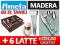 24x AMEFA MADERA POŁYSK +6 GRATIS LATTE SZTUĆCE UE