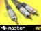 Kabel MASTER mały Jack 3,5st - 2RCA chinch 1M FV