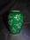 Ładny sygnowany zielony wazonik.***