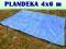 PLANDEKI PLANDEKA 4x6 m WZMACNIANA STALOWE OCZKA