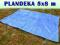 PLANDEKI PLANDEKA 5x8 m WZMACNIANA STALOWE OCZKA