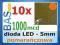 Dioda LED 3mm _ pomarańczowa _ 1000mcd _ 10 szt