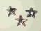 . Srebrna gwiazdka 3,5 cm 5 szt