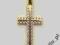 ZŁOTY KRZYŻYK KRZYŻ CHRZEST PREZENT URODZINY
