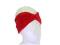 czerwona opaska - turban , elastyczny welur