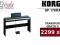 Pianino cyfrowe KORG SP 170DX ZE STATYWEM + GRATIS