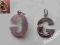 Stara przywieszka G z różą