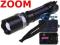 LATARKA SUPER CREE LED ZOOM AKUMULATOR + ładowarki