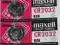 5X MAXELL CR 2032 3V LITHIUM BATTERY