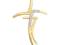 ZŁOTY WISIOREK ZAWIESZKA KRZYŻ KRZYŻYK 585 ***
