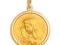 ZŁOTY pr.585 OKRĄGŁY MEDALIK MATKA BOSKA MARYJA