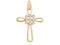 ZŁOTY 585 FANTAZYJNY ŁADNY KRZYŻ KRZYŻYK 1,7x1,2cm
