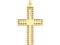 ZŁOTY 585 ELEGANCKI KRZYŻ KRZYŻYK 2,58 x 1,63cm