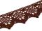 KORONKA KLOCKOWA  bawełniana szer. 50mm-0,5m brąz
