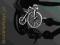 bransoletka z rzemykiem rower bicykl SREBRO