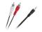 Przewód JACK 3,5mm - 2 RCA 1,8m Chinch - Mały Jack