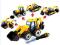 JCB AUTKO BUDOWLANE DO SKRECANIA 5 IN 1 69 PCS