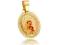 złoty medalik MATKA BOSKA Z DZIECIĄTKIEM