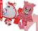 Zestaw Hello Kitty,różne rozmiary Tu 68-74 cm