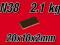Magnes Neodymowy Płytkowy 20x10x2mm N38 MAGNEPOL