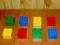LEGO DUPLO - 8 KOLOROWYCH KLOCKÓW 2x2 PINY